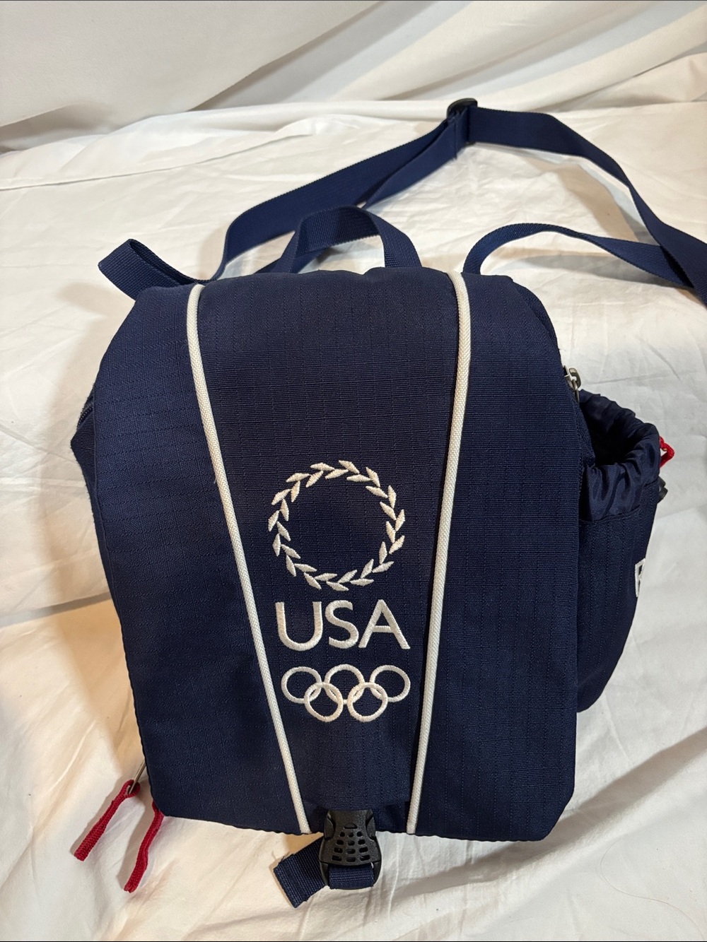Roots USA Olympic Navy Blue Crossbody Shoulder Bag